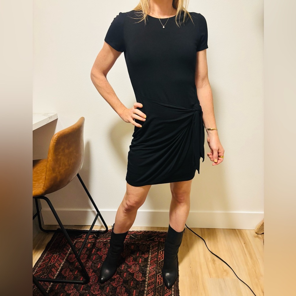 Short Sleeve Wrap Dress